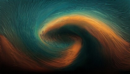 Textured wave pattern with a blue and orange color scheme, ideal for artistic backgrounds or wallpapers