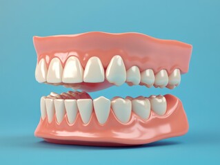 Obraz premium Tooth with missing teeth close-up