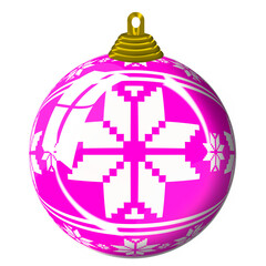 Boule de Noël décrorée