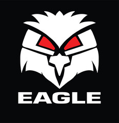 simple vector eagle head logo