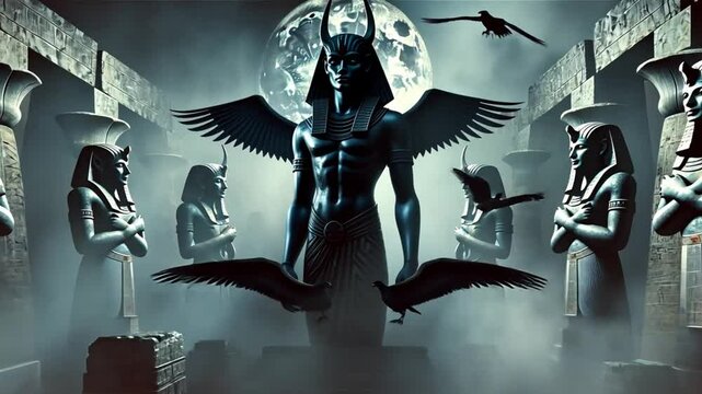 God of ancient Egypt, the ancient Egyptian god of death and the world of the dead