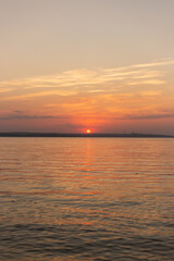 sunset over the sea