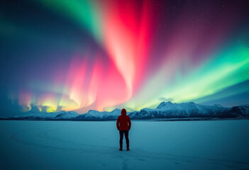 Obraz premium Chasing the Northern Lights