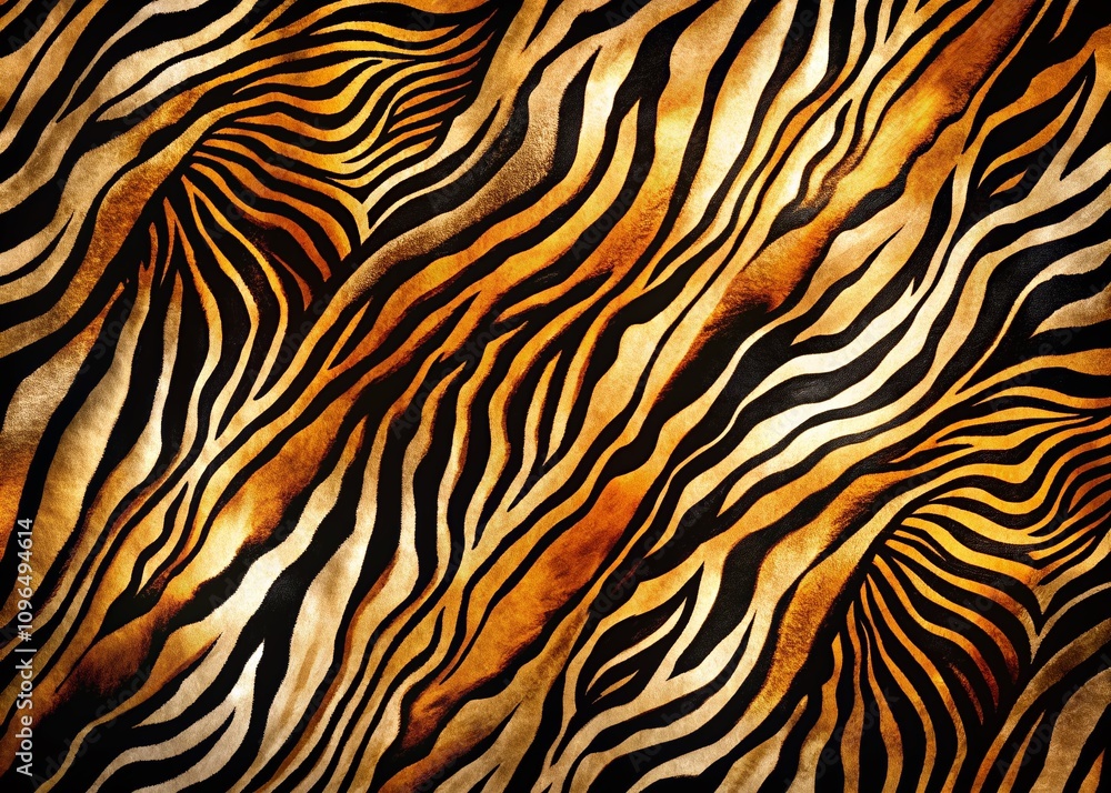 Aufkleber abstract animal print design featuring zebra and tiger stripes with a unique striped pattern ideal f