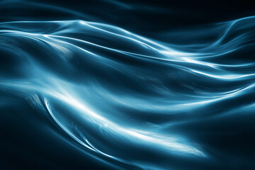 Obraz premium Abstract Blue Liquid Flow. Concept of movement, energy, and technology.