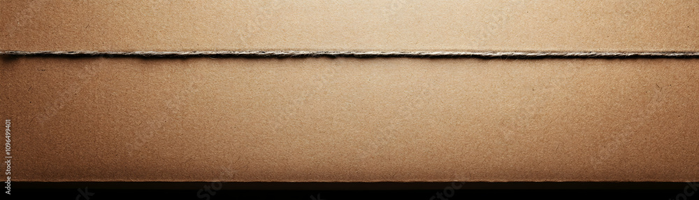 Poster brown cardboard texture with twine background: a rustic, simple, and elegant design element