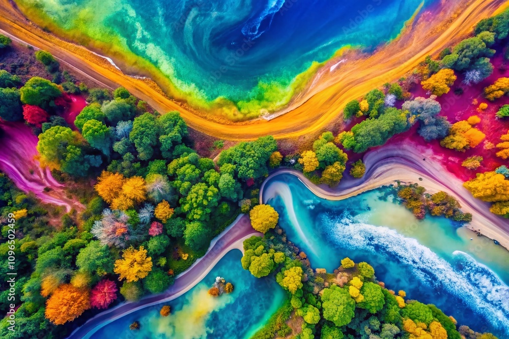 Poster abstract modern background with vibrant colors and fluid patterns for creative projects and digital 