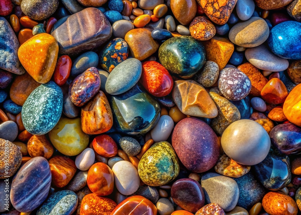 Poster abstract nature pebbles background created using ai generative technology featuring a macro photogra
