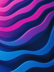 Fototapeta premium Stunning Abstract Wave Design: Vibrant Color Gradient 3D Graphic