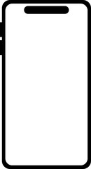 スマホのフレーム枠　スマートフォンイラスト