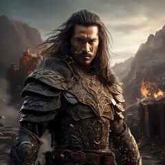 Warrior in Ornate Armor