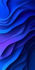 Dynamic Blue Paper Cut Background
