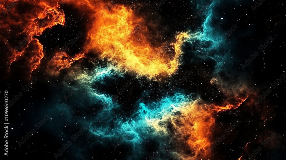 Wall mural a captivating black wallpaper adorned with countless stars.