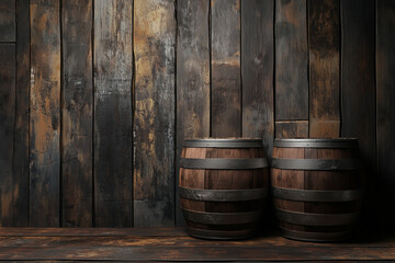 Wine Barrel Wooden Barrel Concept Background