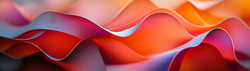 Naklejka premium Abstract Colorful Waves Background Illustration