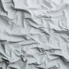 Fototapeta premium Wrinkled or crumpled white paper for background.