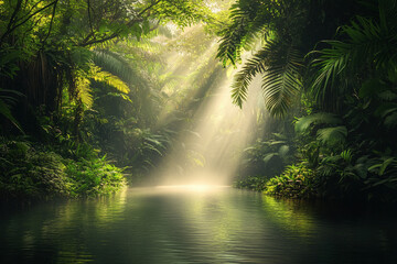 morning in the forest