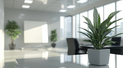 A clean and professional office space background, offering ample room for text and design elements in corporate themes