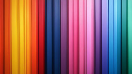 Obraz premium Vibrant vertical stripes create a colorful backdrop for creative projects and designs