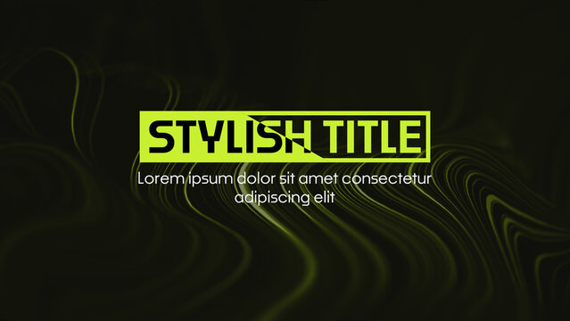 Stylish Title | Dynamic and Energetic Text Animation for Sports Promos and Highlights