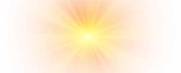 Obraz premium png star flashed with sparkles isolated on white background.png he yellow sun, a flash, a soft glow without departing rays. Vector illustration of abstractbackground