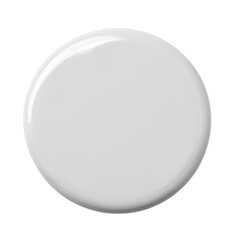White round tablet isolated on transparent or white background