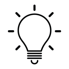 light bulb icon vector design template