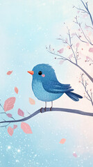 cute nature beautiful fluffy bird background