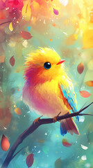 cute nature beautiful fluffy bird background