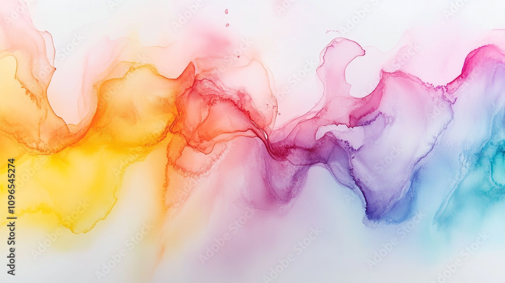 Poster colorful abstract patterns fluidly blend together to create a vibrant artistic display