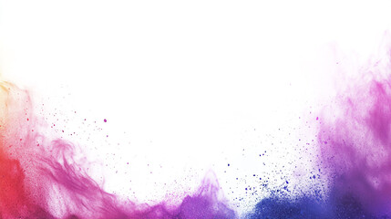 Fototapeta premium Colorful powder bursts create a vibrant abstract background for art and design projects