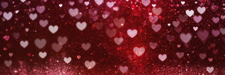 sparkling bokeh light and love