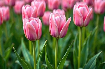 Obraz premium beautiful pink tulips. Spring flowers
