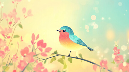 cute nature beautiful fluffy bird background