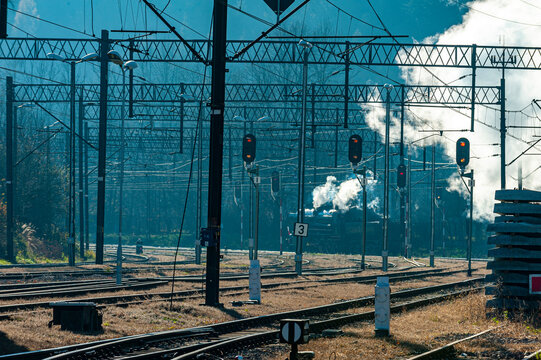 Stary parow&oacute;z Małopolska, Poland, EU