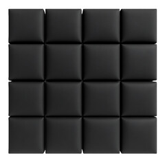 acoustic foam panels isolated on  transparent background .