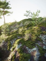 Fototapeta premium Majestic Mountain Moss