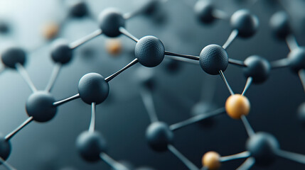 Obraz premium cylindrical carbon molecules with a hexagonal lattice, known for strength and conductivity, featuring detailed atomic structures