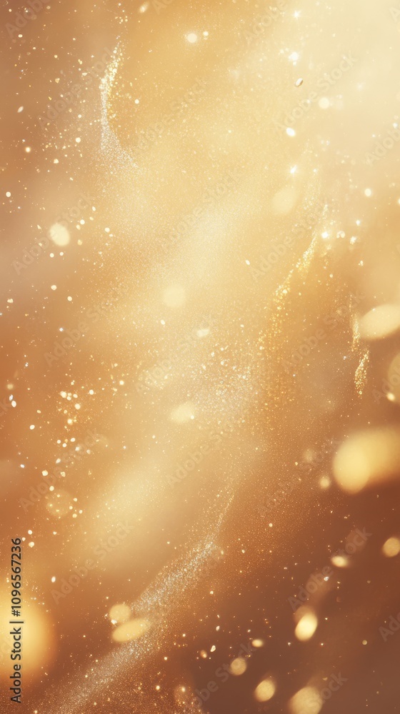 Poster this stunning abstract background with shimmering gold tones and delicate bokeh lights is perfect fo