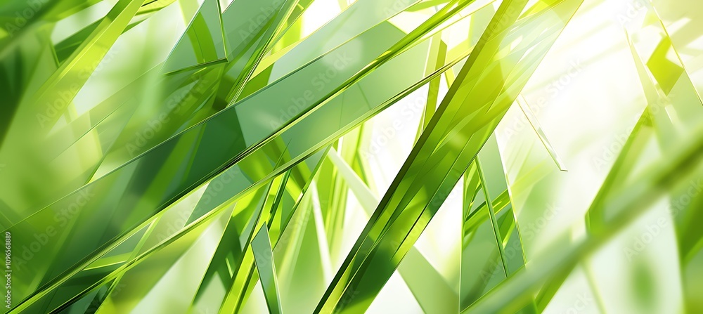 Aufkleber abstract green glow background featuring geometric patterns in a luminous and striking design