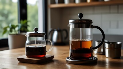 Minimalist Coffee and Tea Brewing Station