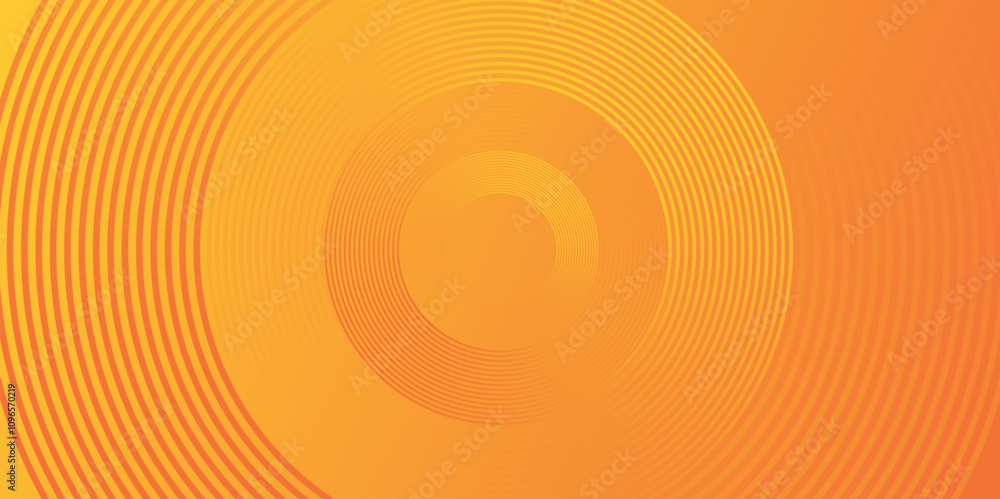 Leinwandbilder Modern abstract background design with orange line circle Vector abstract geometric layer for dynamic backdrop modern design. Colorful template banner with gradient color presentation background.