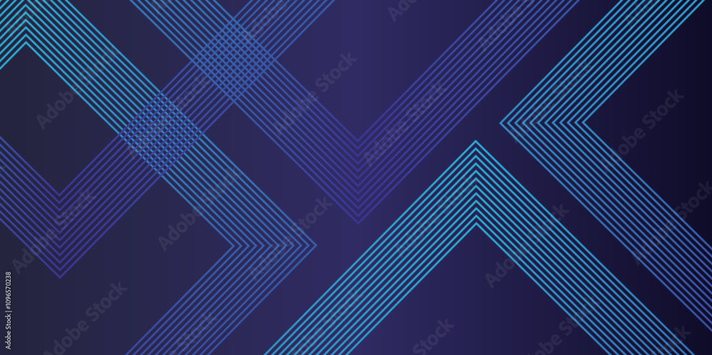 Poster Abstract modern blue stripes rectangle layer overlapping dynamic shape background. abstract  blue, pink gradient background with layered dimension. abstract design for business corporate presentation