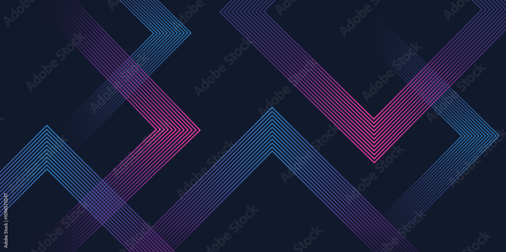 Aufkleber Abstract modern blue stripes rectangle layer overlapping dynamic shape background. abstract  blue, pink gradient background with layered dimension. abstract design for business corporate presentation