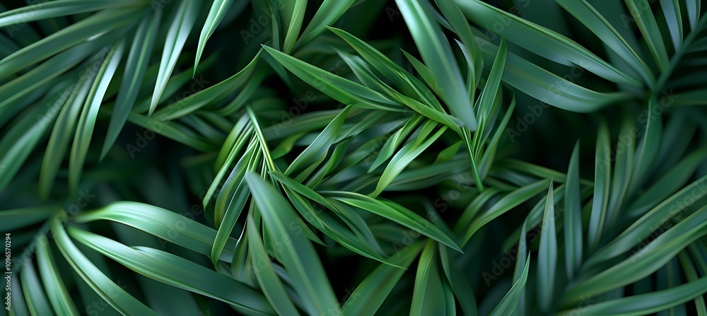 Poster green glowing abstract background showcasing dynamic geometric shapes with subtle light effects