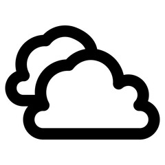 cloudy icon element for design