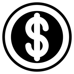 money icon element for design