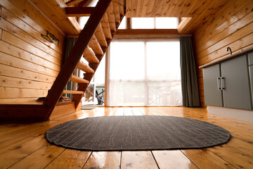 empty room with wooden floor