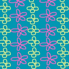 seamless background with flowers