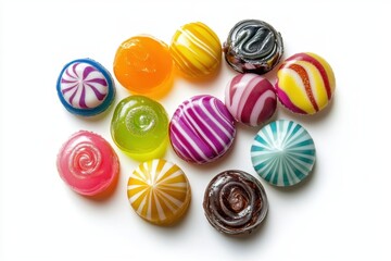 Obraz premium candy cartoons isolated on white